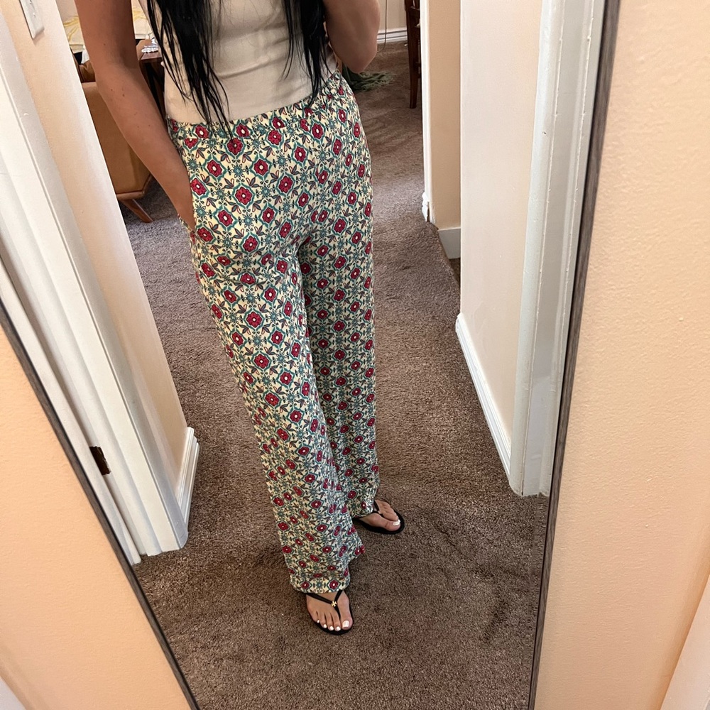 Zara-Printed crepe like pants